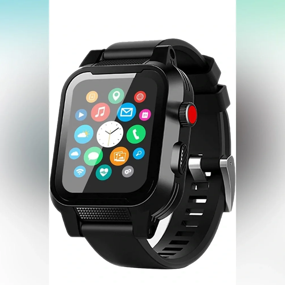 🆕 BAND for Apple Watch Waterproof Case for 38mm Watch Band and Screen Protector